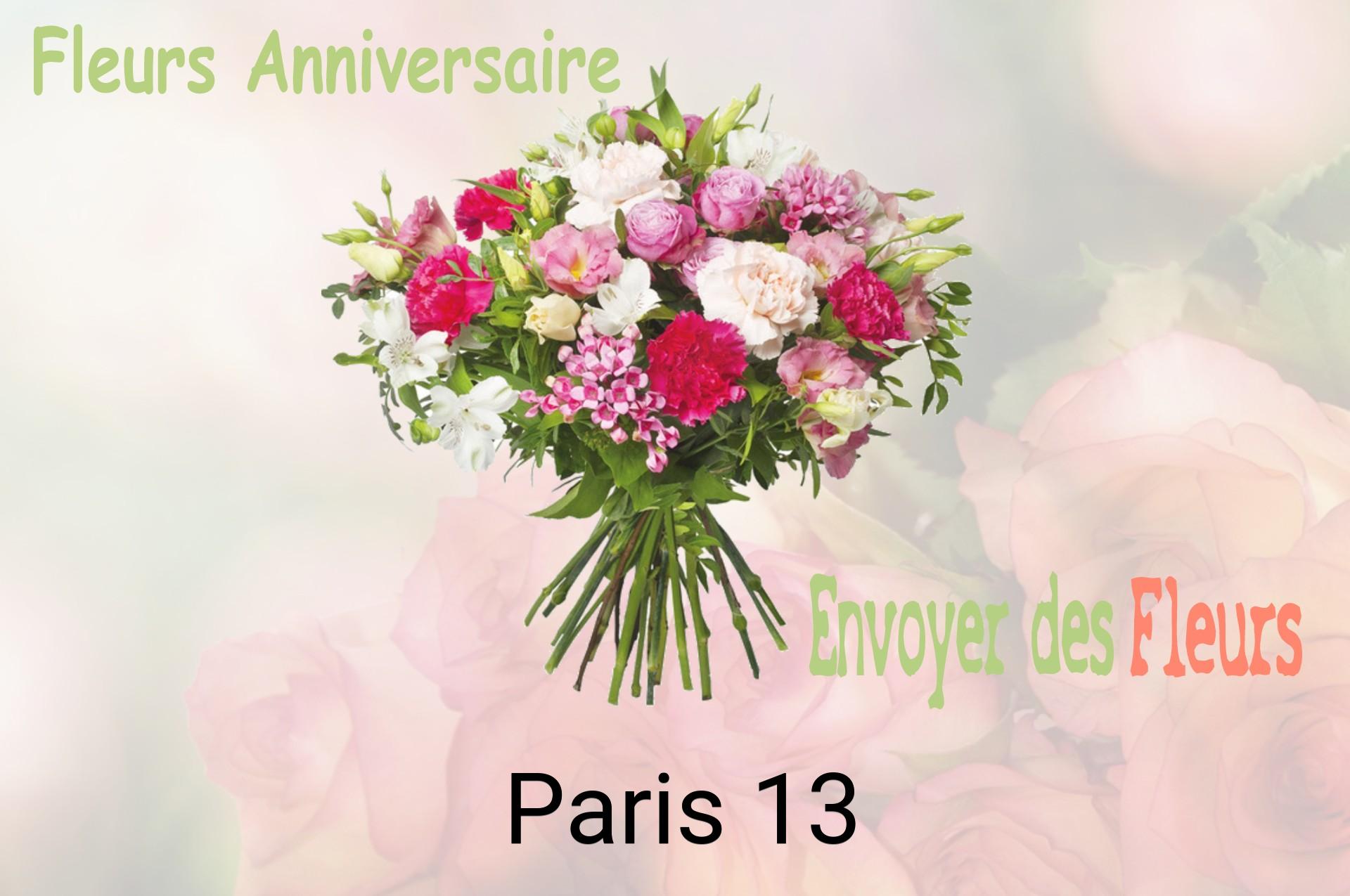 Bouquet de fleurs d’anniversaire livré à Paris-13