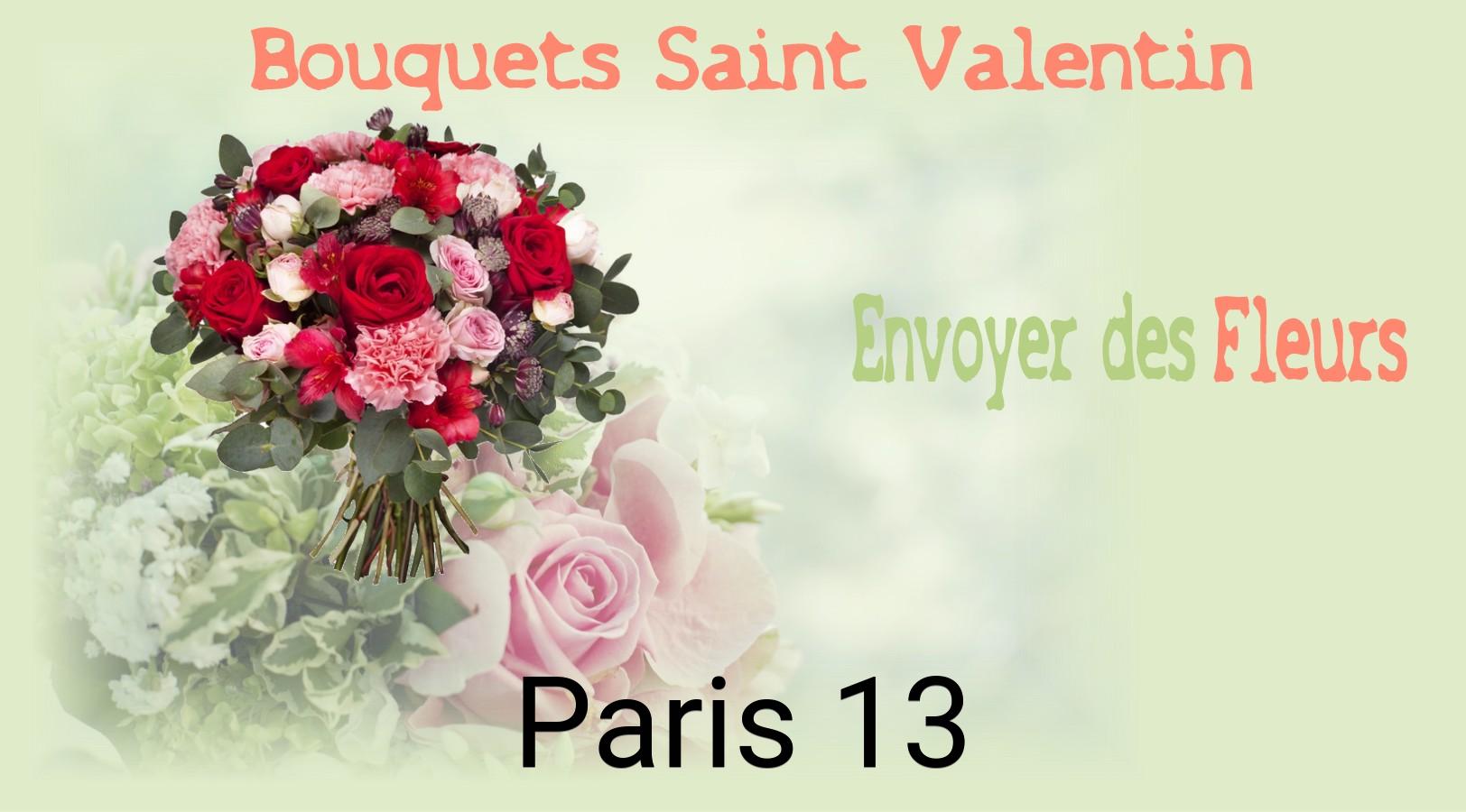 Roses de Saint-Valentin livrées à Paris-13